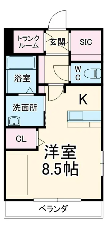 スマイル稲毛海岸 2階階 間取り