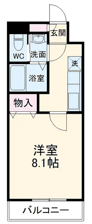 栗林第6ビル 1階階 間取り