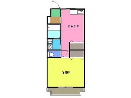 ユーミー SUZUKI(1DK/1階)の間取り写真