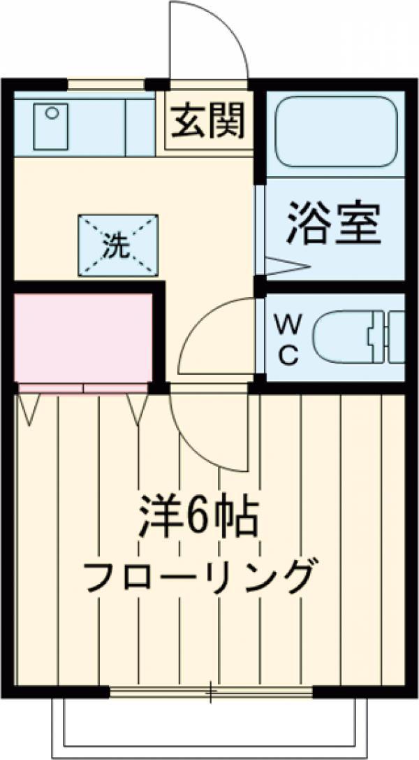 ケーブIDEA(1K/2階)の間取り写真