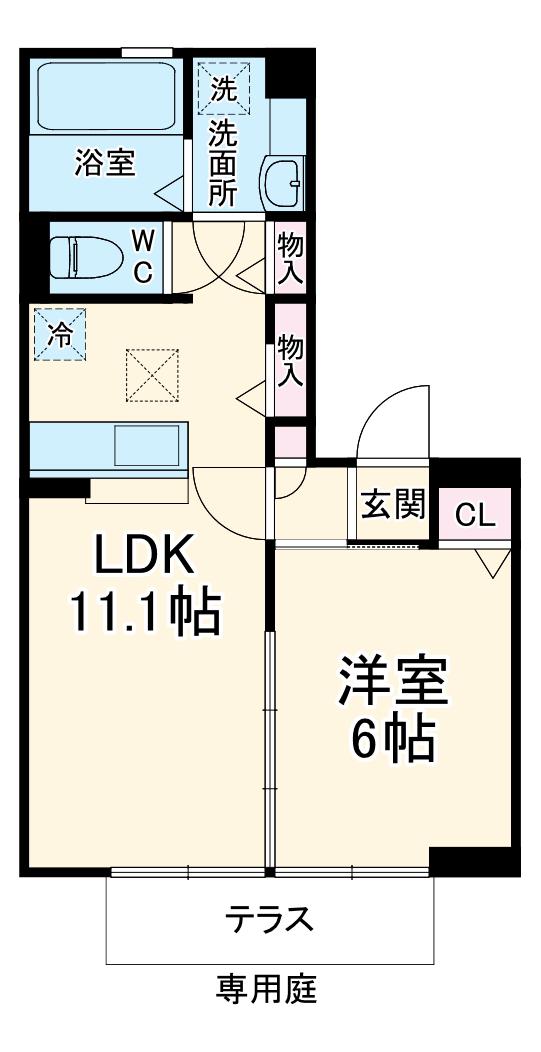 アルブル　コインシデンス(1LDK)の間取り写真