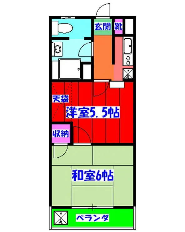 行徳マンション 5階階 間取り