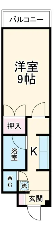 メゾン・ド・宇田川第1 2階階 間取り
