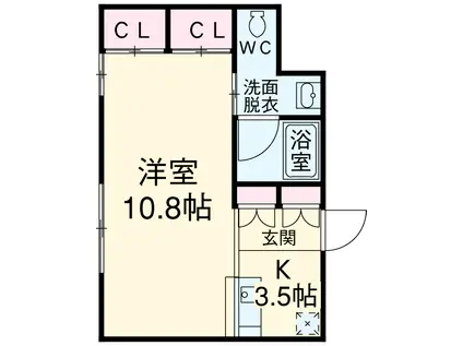 KDXレジデンス東桜Ⅰ(ワンルーム/16階)の間取り写真
