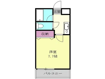 PIAAYOSHINO(1K/4階)の間取り写真