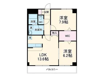 TMKミノリ(2LDK/3階)の間取り写真