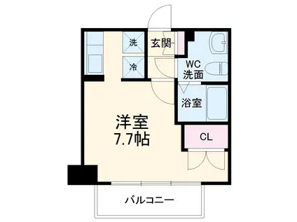 ライブコート丸の内(ワンルーム/11階)の間取り写真