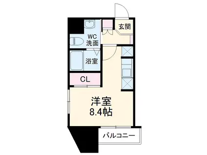 ライブコート丸の内(ワンルーム/2階)の間取り写真