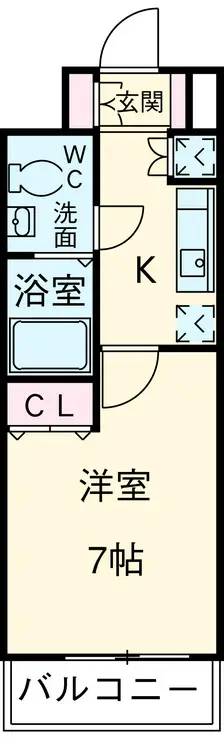 KDXレジデンス立川 8階階 間取り