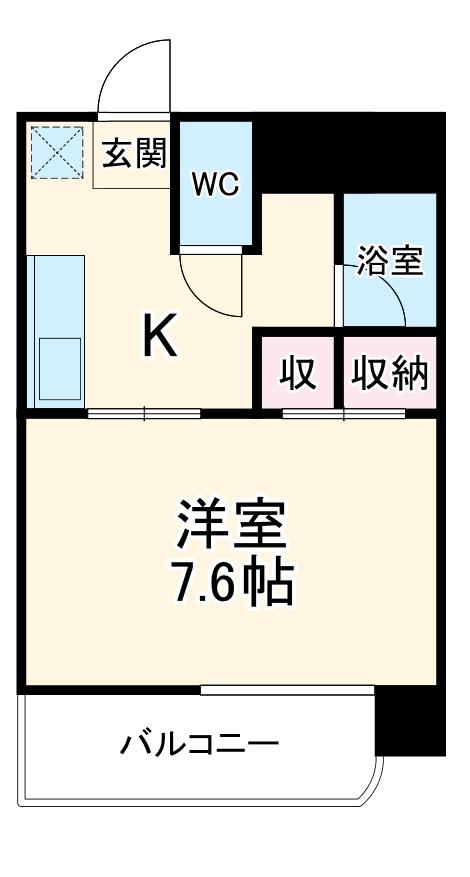 グラン ルミエール(1K/5階)の間取り写真