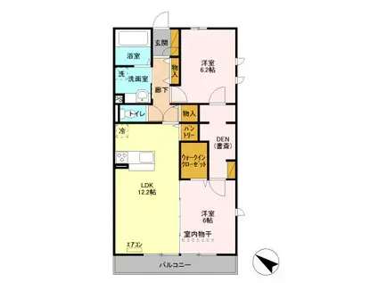 J・COMFORT(2LDK/3階)の間取り写真