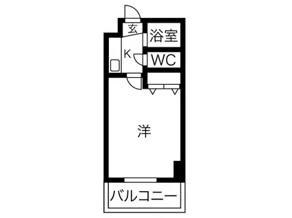 サンシャイン福成(1K/4階)の間取り写真