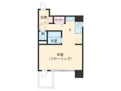 ラクロア(ワンルーム/7階)の間取り写真