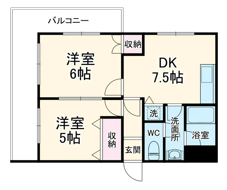 メゾンベルツリー 2階階 間取り