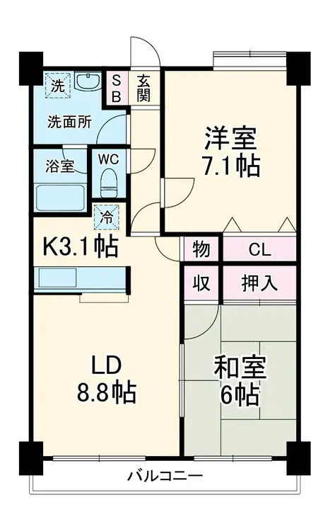 アウラ10 3階階 間取り