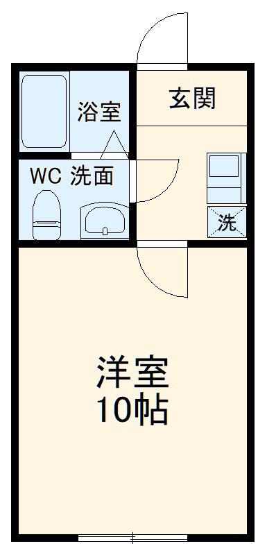 Y&Y大和(1K/1階)の間取り写真