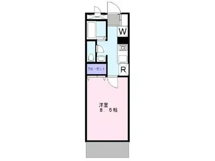 JLBグランエクリュ浦安Ⅱ(1K/3階)の間取り写真