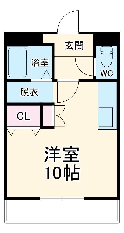 ヴォールYS(ワンルーム/3階)の間取り写真