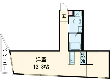 MONCLE SAKURA SHINMACHI(1LDK/3階)の間取り写真