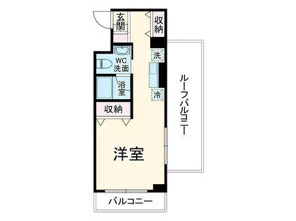 VANN AMOR(ワンルーム/4階)の間取り写真