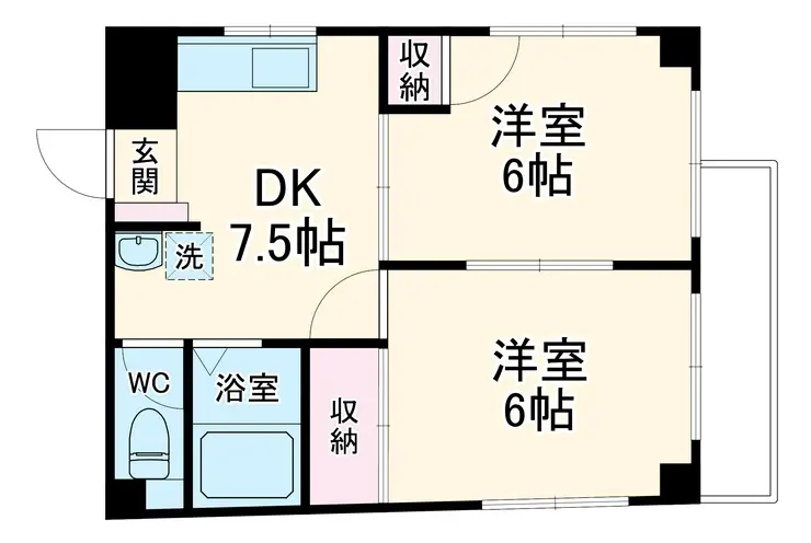 リベール相之川 2階階 間取り