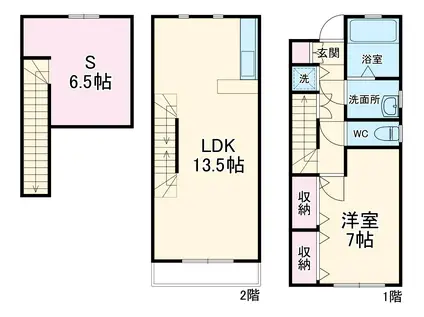 アルヴィータ(1SLDK)の間取り写真
