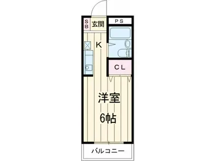 エスポワール百草園(1K/3階)の間取り写真