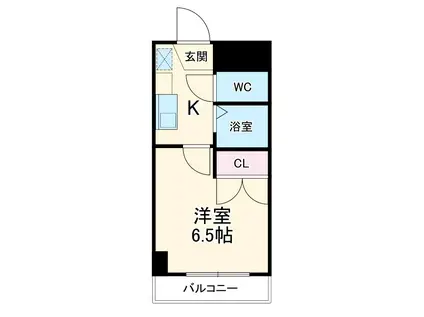 エクセレンス鳩岡(1K/9階)の間取り写真