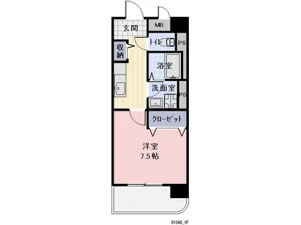 LAPUTA N.S(1K/1階)の間取り写真