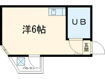 ヤングライフ霞ヶ関(ワンルーム/3階)の間取り写真