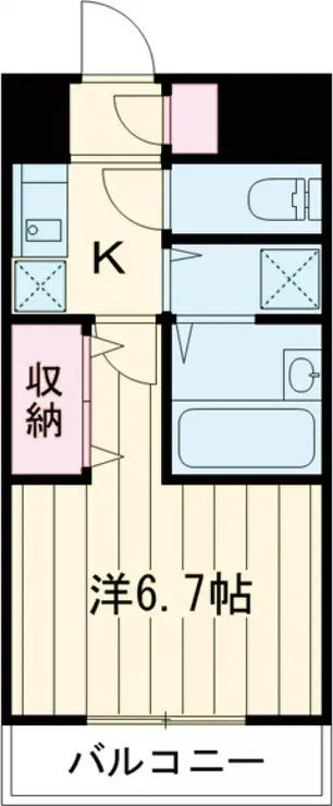 西河マンション 2階階 間取り