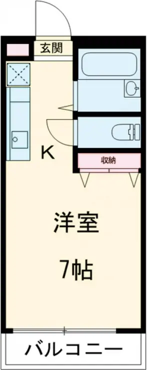 グリーンハイム瓜生 1階階 間取り