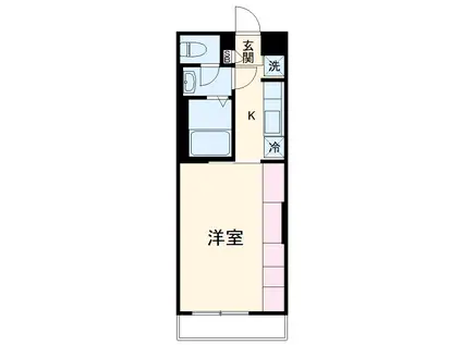 リブリ・プモリⅠ(1K/1階)の間取り写真