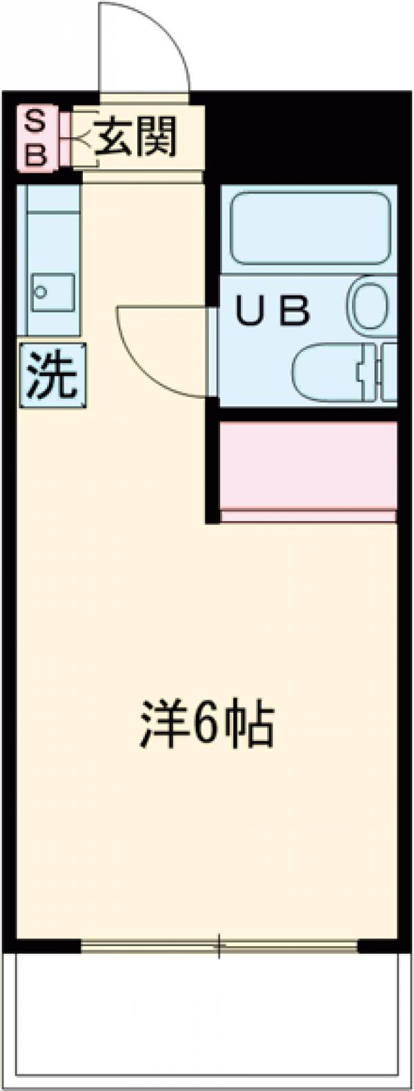 パークアベニュー小平(ワンルーム/2階)の間取り写真
