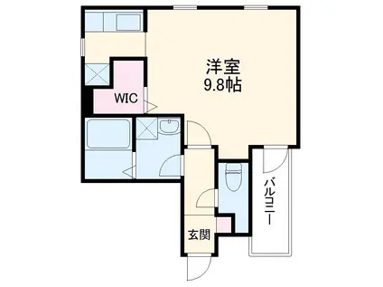 TRIUMPH名駅(ワンルーム/1階)の間取り写真