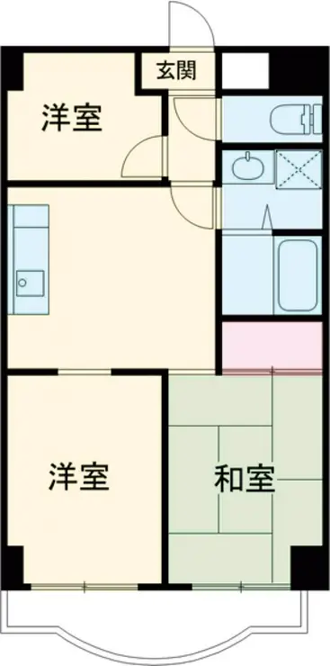 グリーンハイム是政 2階階 間取り