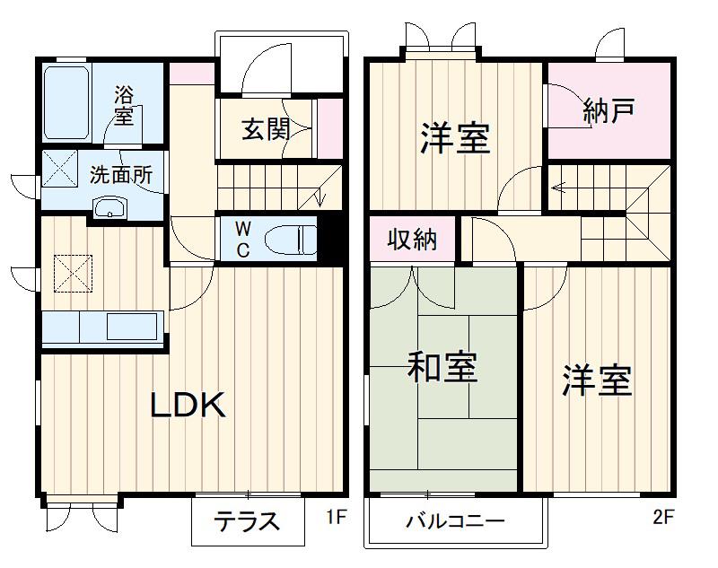 シエルＢ(3LDK)の間取り写真