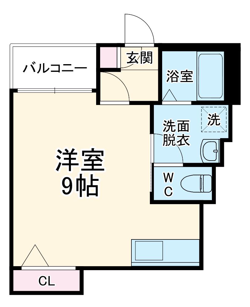 R-SMART COVO新栄(ワンルーム/2階)の間取り写真