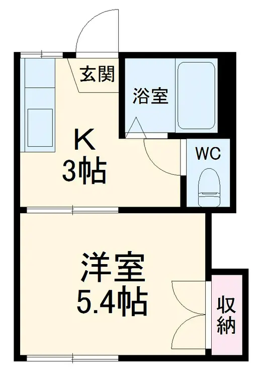 コーポエレガンスB 1階階 間取り