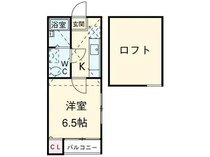 カーサルチア志賀本通(1K/1階)の間取り写真