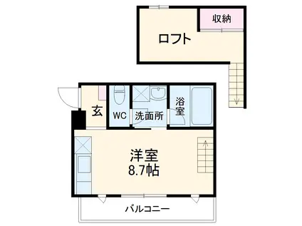 SUCCESS Ⅱ(ワンルーム/3階)の間取り写真