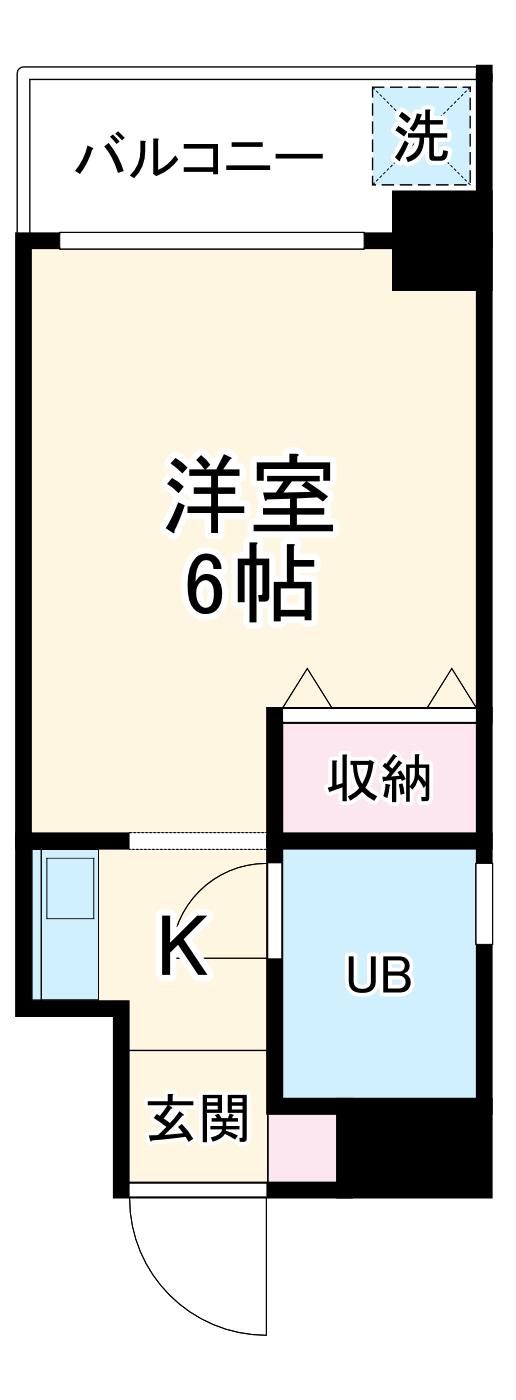 メゾンドセンチュリー(1K/2階)の間取り写真