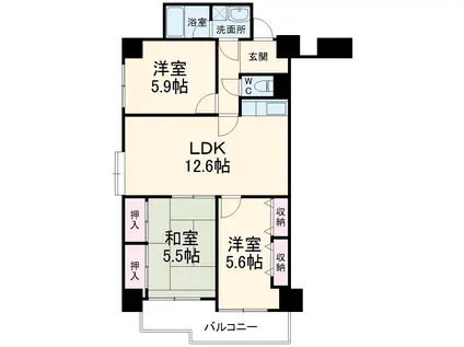 レグノ・アレッタ(3LDK/7階)の間取り写真