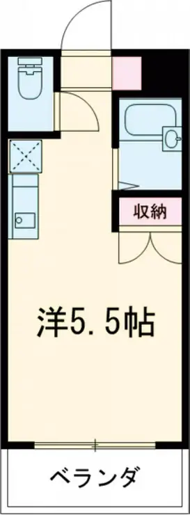 サンハイツ堀之内E 3階階 間取り