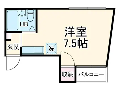 ROA BUIL ANNEX(ワンルーム/2階)の間取り写真