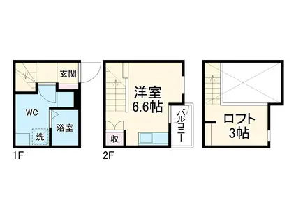 Ｑｕａｔｒｅ　Ｐｏｒｔｅｓ(ワンルーム)の間取り写真