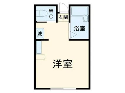 コラーレ二俣川(ワンルーム/1階)の間取り写真
