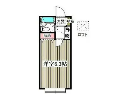 ローズアパートK-099(1K/1階)の間取り写真