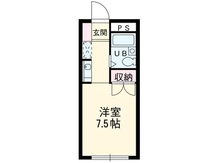 グレイス旭(1K/2階)の間取り写真