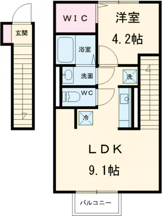 サンブリッジD&C 2階階 間取り